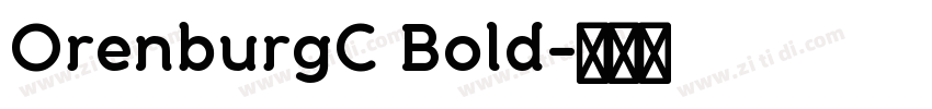 OrenburgC Bold字体转换